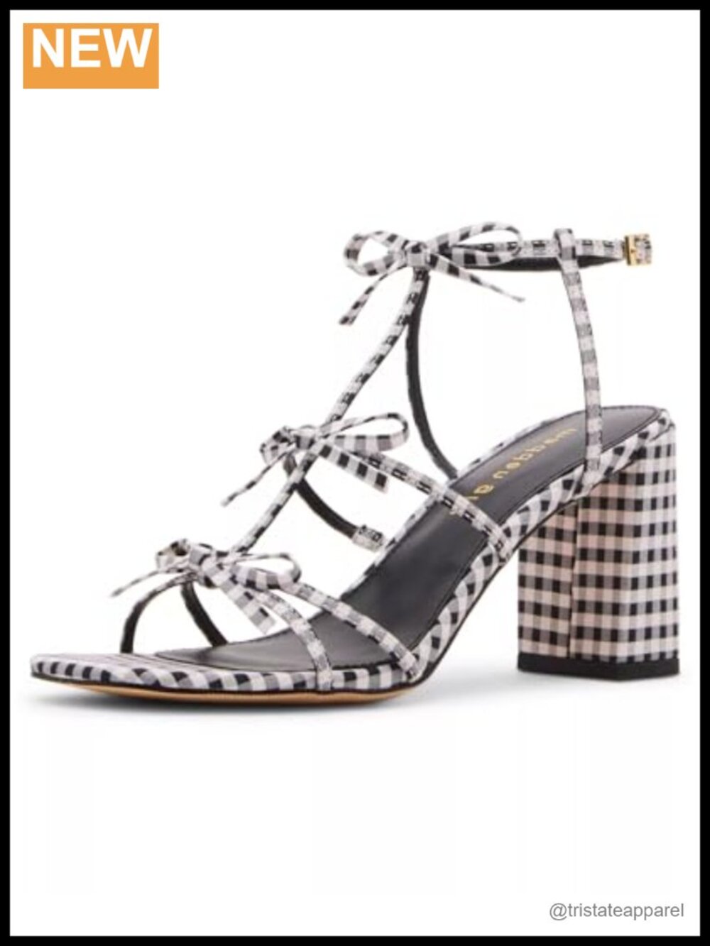 Madden Girl Heeled Sandal Square Toe Adjustable Ankle Strap Dressy